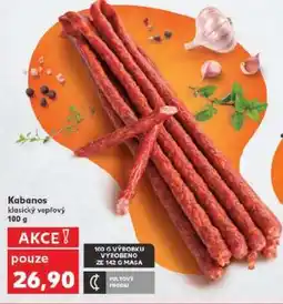 Kaufland Kabanos klasický vepřový nabídka