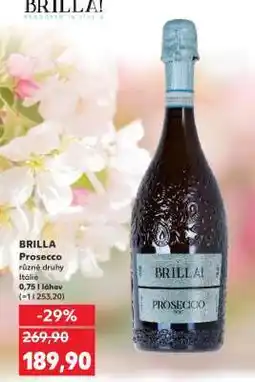 Kaufland Brilla Prosecco nabídka