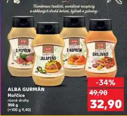 Kaufland Alba Gurmán hořčice nabídka