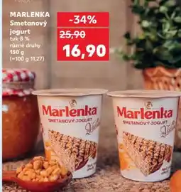 Kaufland Marlenka smetanový jogurt nabídka