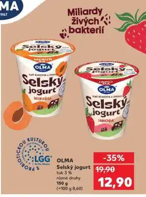 Kaufland Olma selský jogurt nabídka