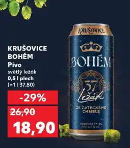 Kaufland Krušovice Bohém nabídka
