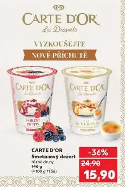 Kaufland CARTE D'OR Smetanový dezert nabídka