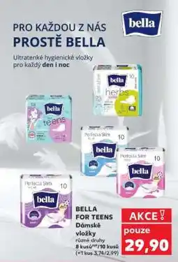 Kaufland BELLA FOR TEENS Dámské vložky nabídka