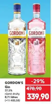 Kaufland Gordon’s Gin nabídka
