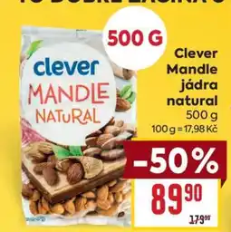 Billa Clever Mandle jádra natural 500 g nabídka