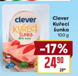 Billa Clever Kuřecí šunka 100 g nabídka