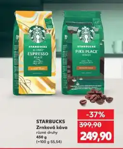 Kaufland Starbucks Zrnková káva nabídka