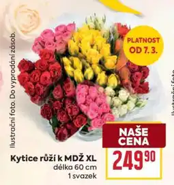 Billa Kytice růží k MDŽ XL nabídka