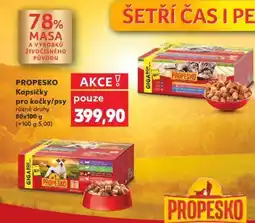 Kaufland PROPESKO Kapsičky pro kočky/psy nabídka