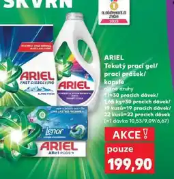 Kaufland ARIEL Tekutý prací gel/prací prášek/kapsle nabídka