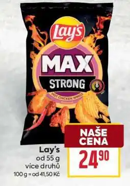 Billa Lay's MAX Strong nabídka