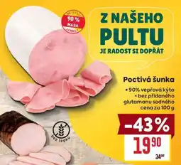 Billa Poctivá šunka nabídka