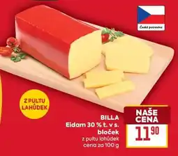 Billa BILLA Eidam 30% t. v s. bloček nabídka