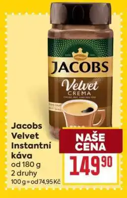 Billa Jacobs Velvet instantní káva nabídka