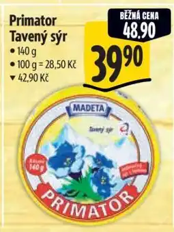 Albert Primator tavený sýr nabídka
