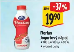 Albert Florian jogurtový nápoj nabídka
