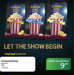Tamda Foods CinemaTime popcorn nabídka