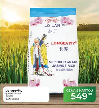 Tamda Foods Longevity rýže jasminová nabídka