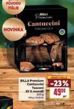 Billa Cantuccini toscani nabídka