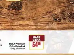 Billa Čokoláda dark nabídka