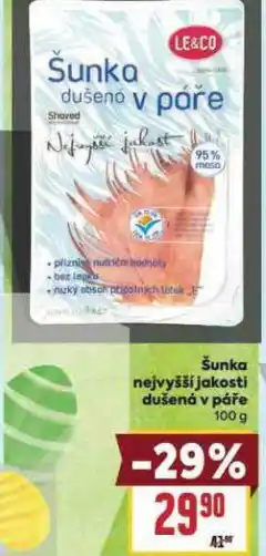 Billa Šunka nejvyšší jakosti nabídka