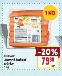 Billa Jemné kuřecí párky nabídka