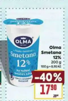 Billa Olma smetana nabídka