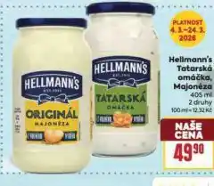 Billa Hellmann's tatarská omáčka nabídka
