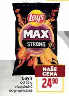 Billa Lay's chipsy nabídka