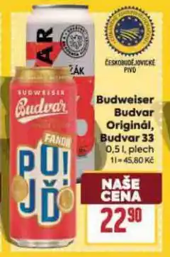 Billa Pivo budvar 33 nabídka