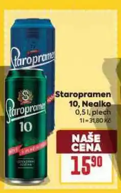 Billa Pivo staropramen nealko nabídka