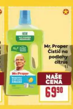 Billa Mr. proper čistič na podlahy nabídka