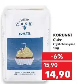 Kaufland KORUNNÍ Cukr krystal/krupice 1 kg nabídka