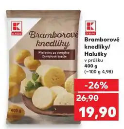 Kaufland Bramborové knedlíky/halušky v prášku nabídka