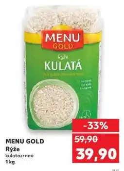 Kaufland MENU GOLD Rýže kulatozrnná 1 kg nabídka