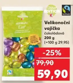 Kaufland Velikonoční vajíčka čokoládová nabídka