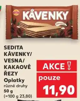 Kaufland SEDITA KÁVENKY/VESNA/ KAKAOVÉ ŘEZY nabídka
