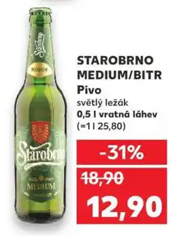 Kaufland Starobrno Medium , BITR nabídka