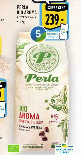 Albert Perla bio aroma zrnková káva nabídka