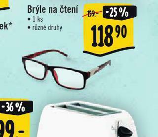 Albert Brýle na čtení nabídka
