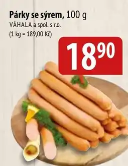 Bala Párky se sýrem nabídka