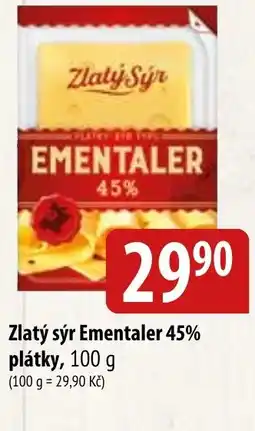 Bala Zlatý sýr Ementaler 45% plátky nabídka
