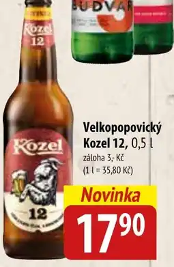Bala Velkopopovický Kozel 12 nabídka