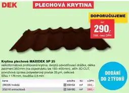 DEK Krytina plechová MAXIDEK SP 25 nabídka