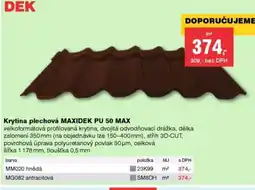 DEK Krytina plechová MAXIDEK PU 50 MAX nabídka