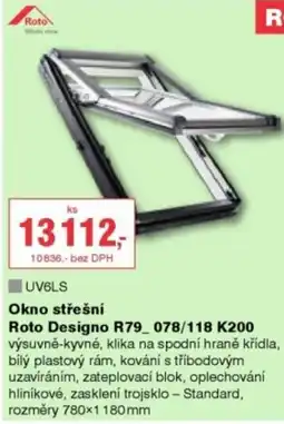 DEK Okno střešní Roto Designo R79_078/118 K200 nabídka
