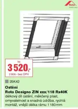 DEK Ostění Roto Designo ZIN xxx/118 RX40K nabídka