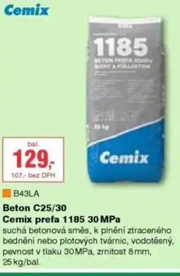 DEK Beton C25/30 Cemix prefa nabídka