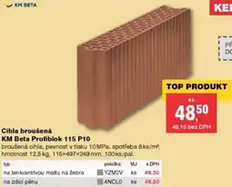 DEK Cihla broušená KM Beta Profiblok 115 P10 nabídka
